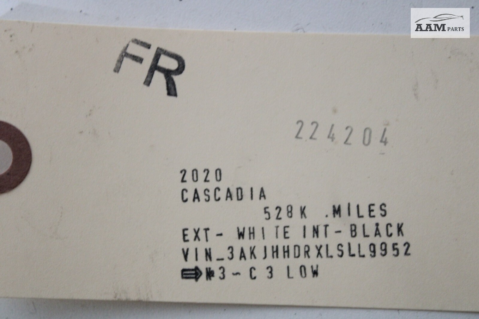 2018-2023 FREIGHTLINER CASCADIA FRONT RIGHT HOOD SPLASH SHIELD BRACKET OEM