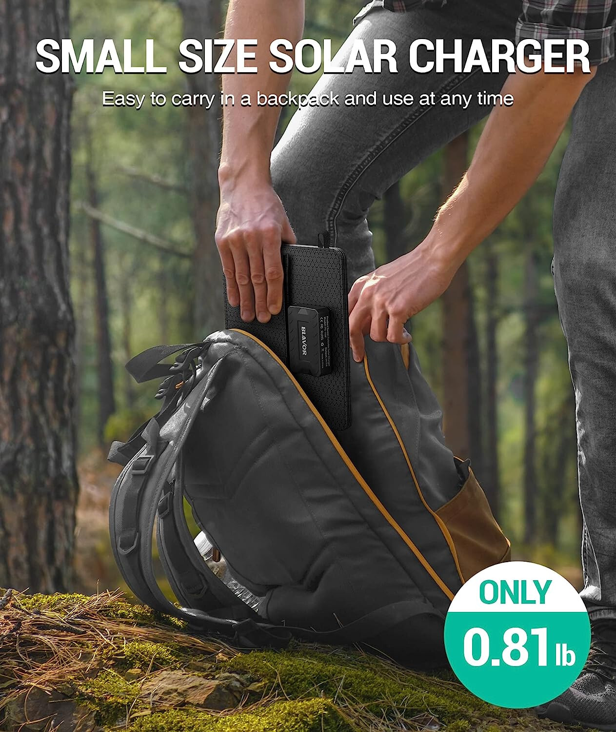 (Open Box) 10W Portable Solar Charger Waterproof Foldable Solar Panel