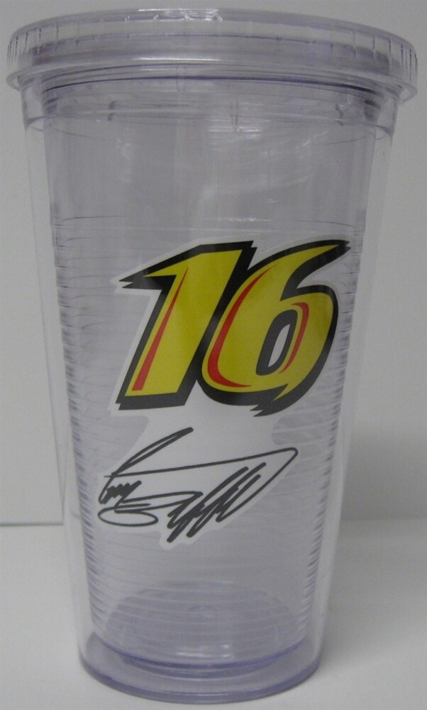 NASCAR Greg Biffle Plastic Tumbler Travel Cup With Straw Ships Free