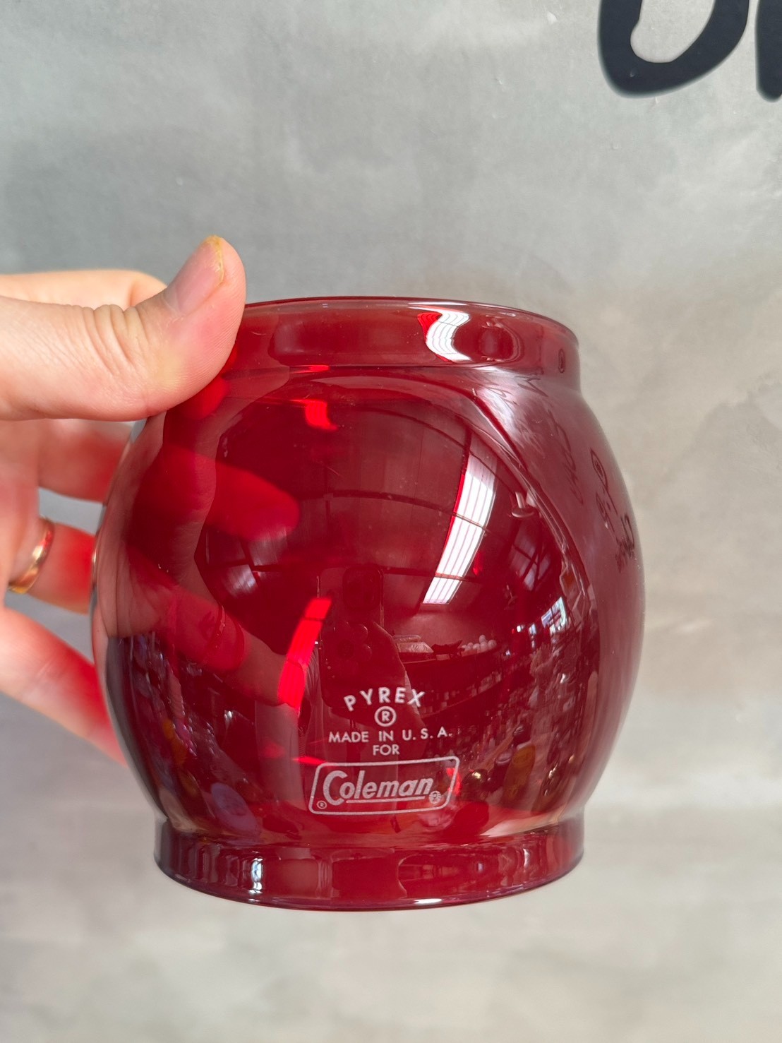 Glass Globe for Coleman 200a 202 242 249 Lantern ruby red color (New Version)