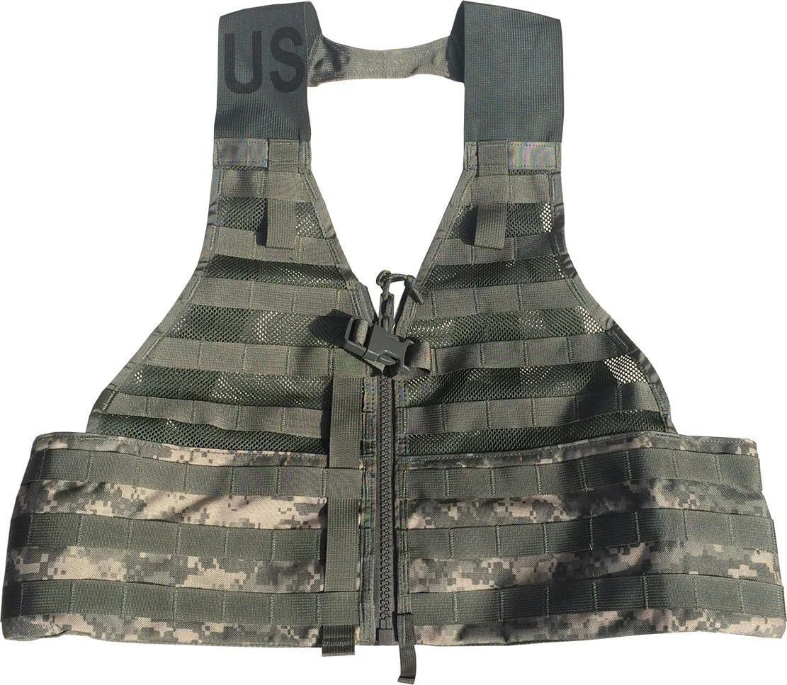 Military Tactical Vest Molle Adjustable Army Assault Combat Plate Carrier Black