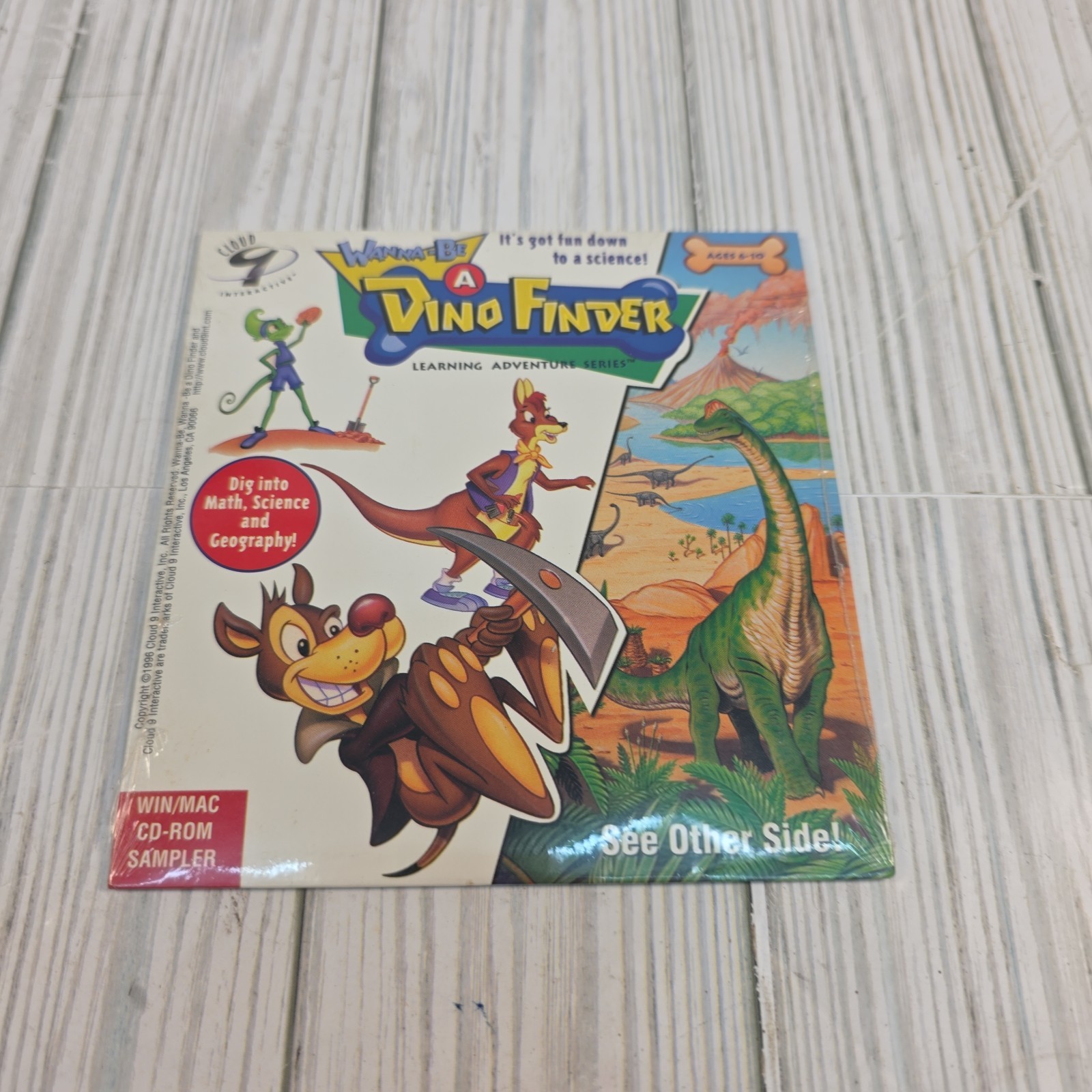 How to Draw the Marvel Way SAMPLER 1996 CD-ROM PC Cloud 9 Dino Finder Comics