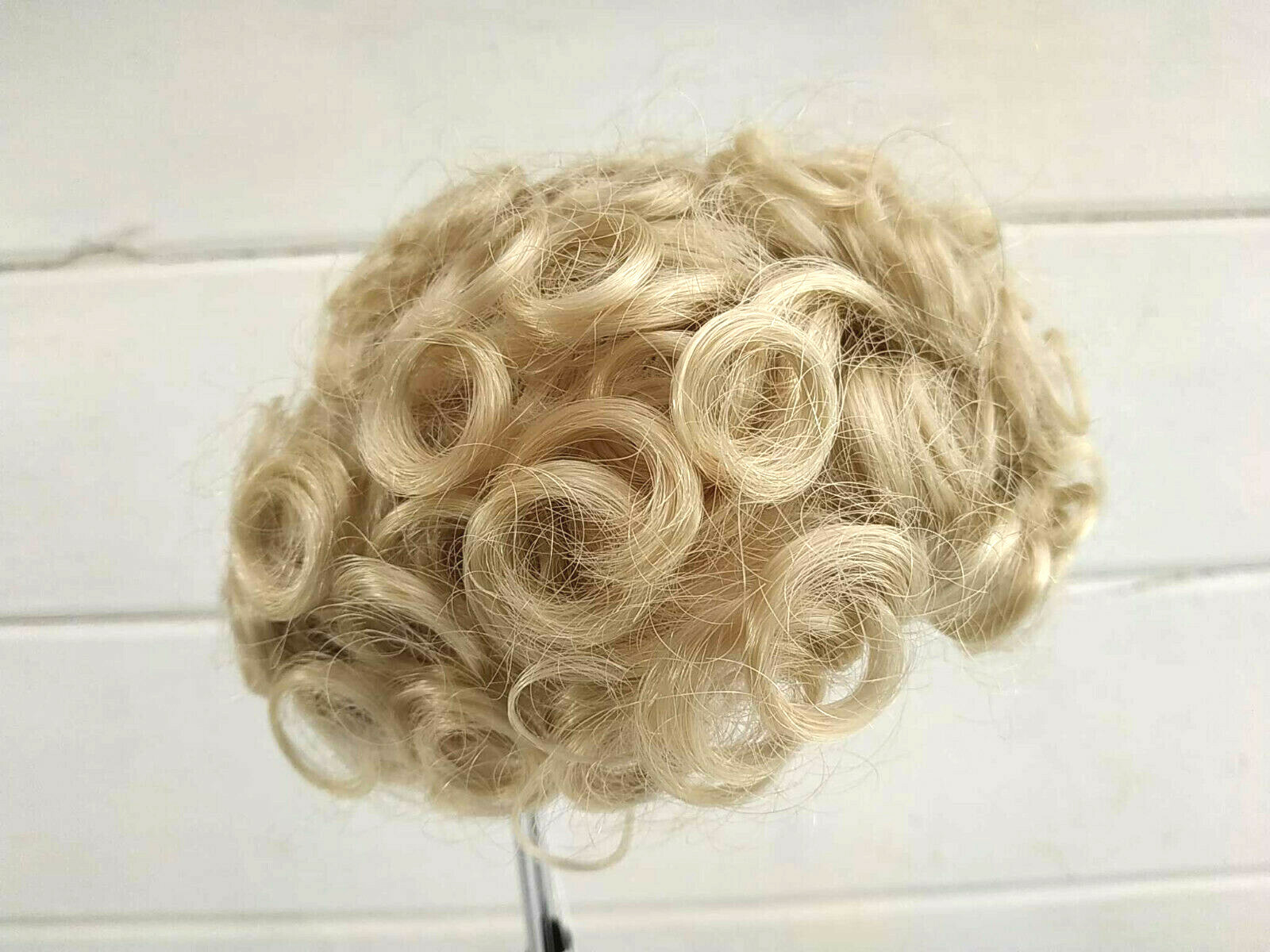 Vintage Kemper Originals Doll Wig 'Annie' Curly Pale Blonde Size 12-13 14-15