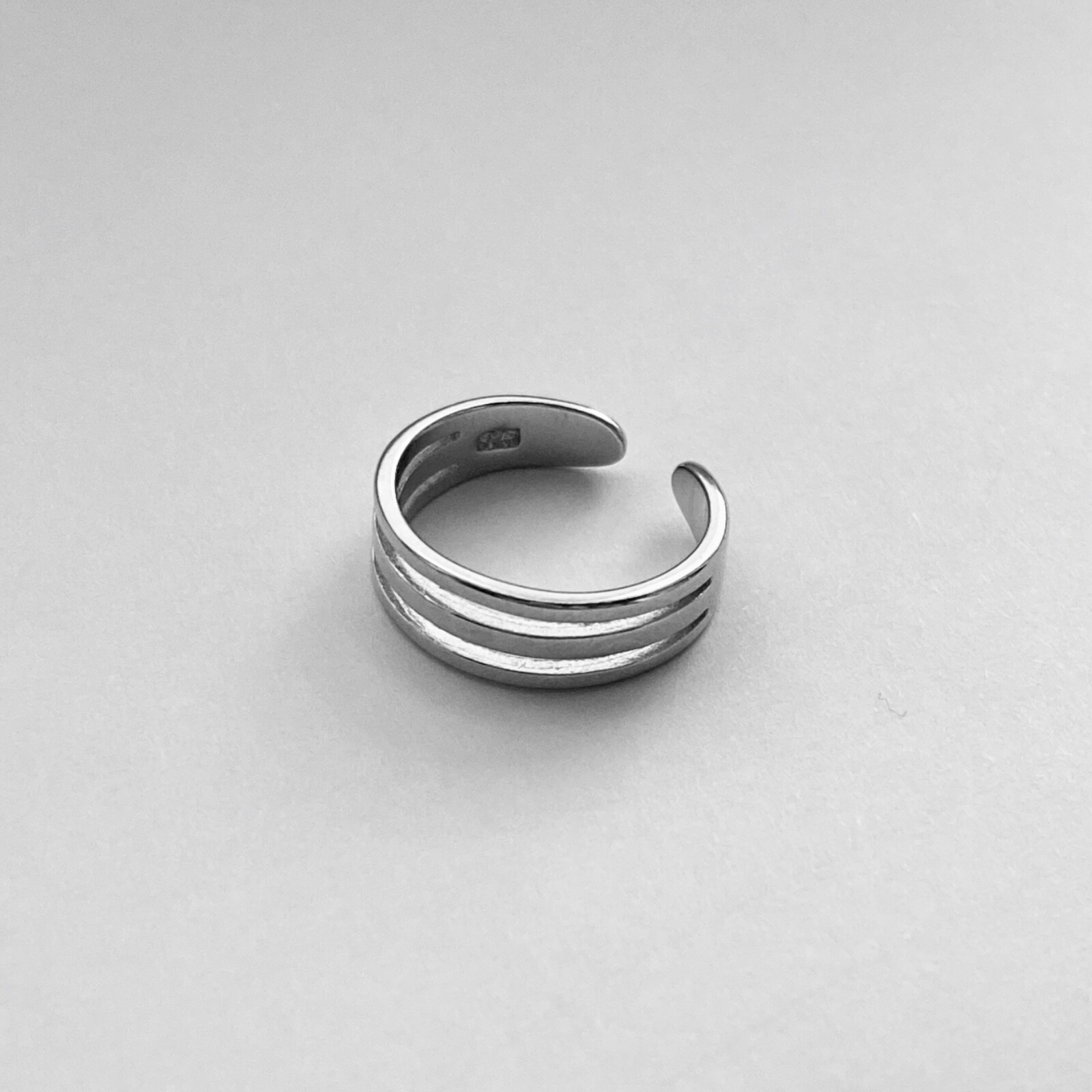 Sterling Silver Triple Band Toe Ring, Silver Ring, Silver Band, Boho Ring