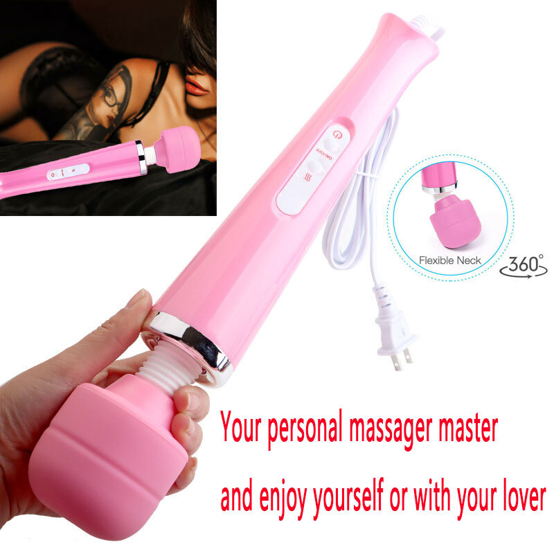 20 speed/10 vibration Handheld Vibrating Massager Wand Full Body Massage Stick
