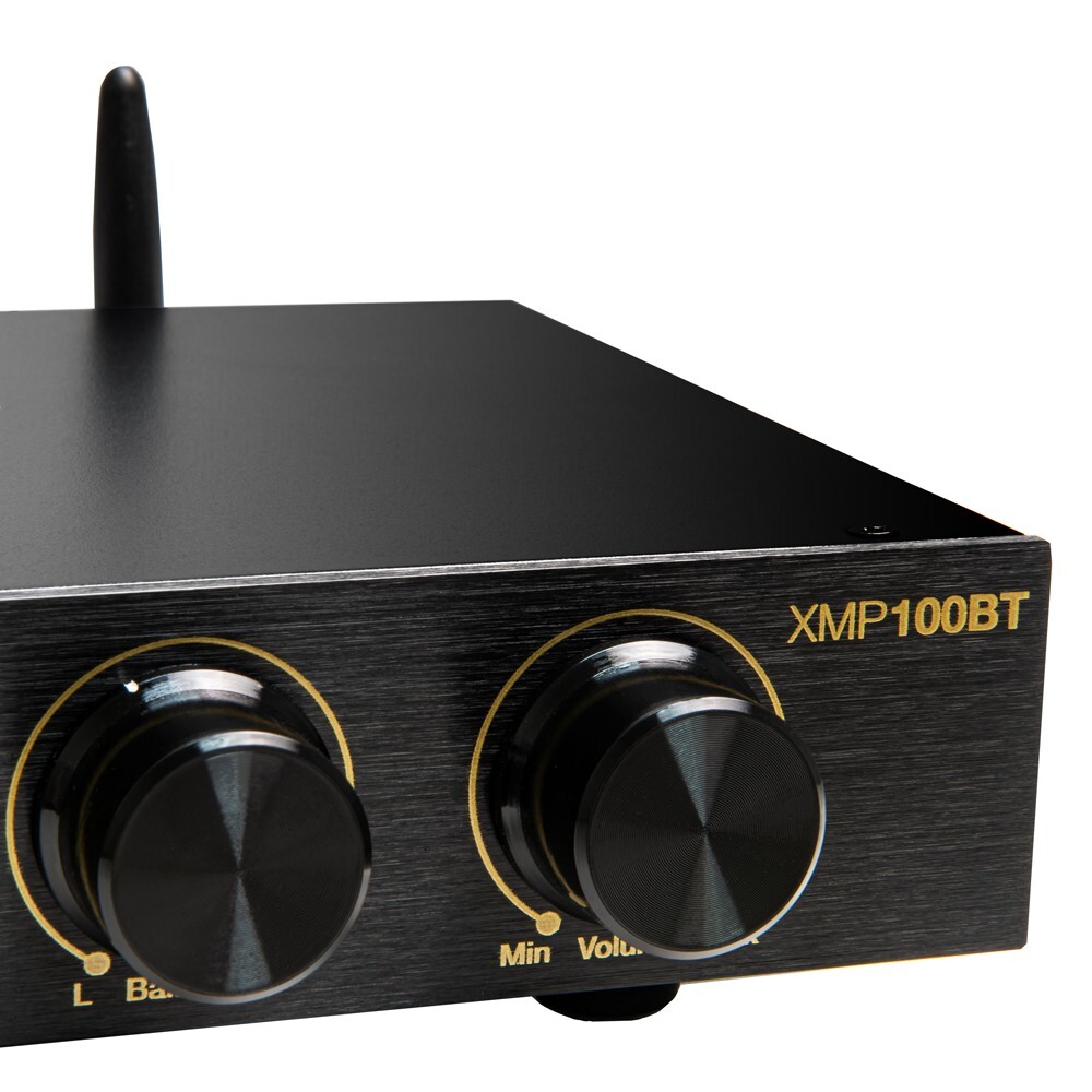 2x100W Bluetooth Stereo Amplifier, Bass & Treble Control, Class D XMP100 GEN2