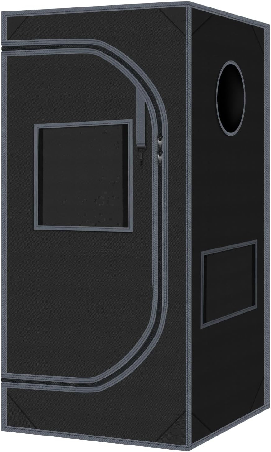 24"X24"X55" Grow Tent for Indoor Plants 600D Mylar Hydroponic High Reflective Gr