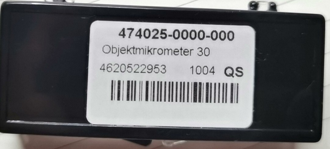 Zeiss objectmicrometer 30 474025-0000-