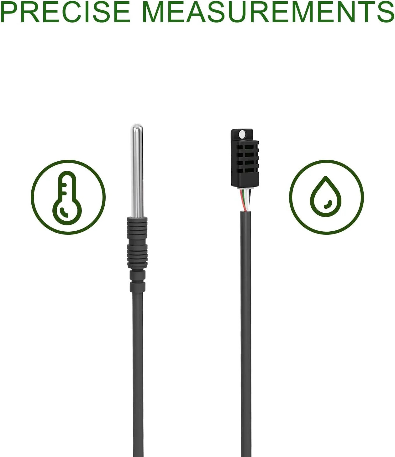 Dual Probe Temperature & Humidity Controller, Independent Sensors for Precise Te