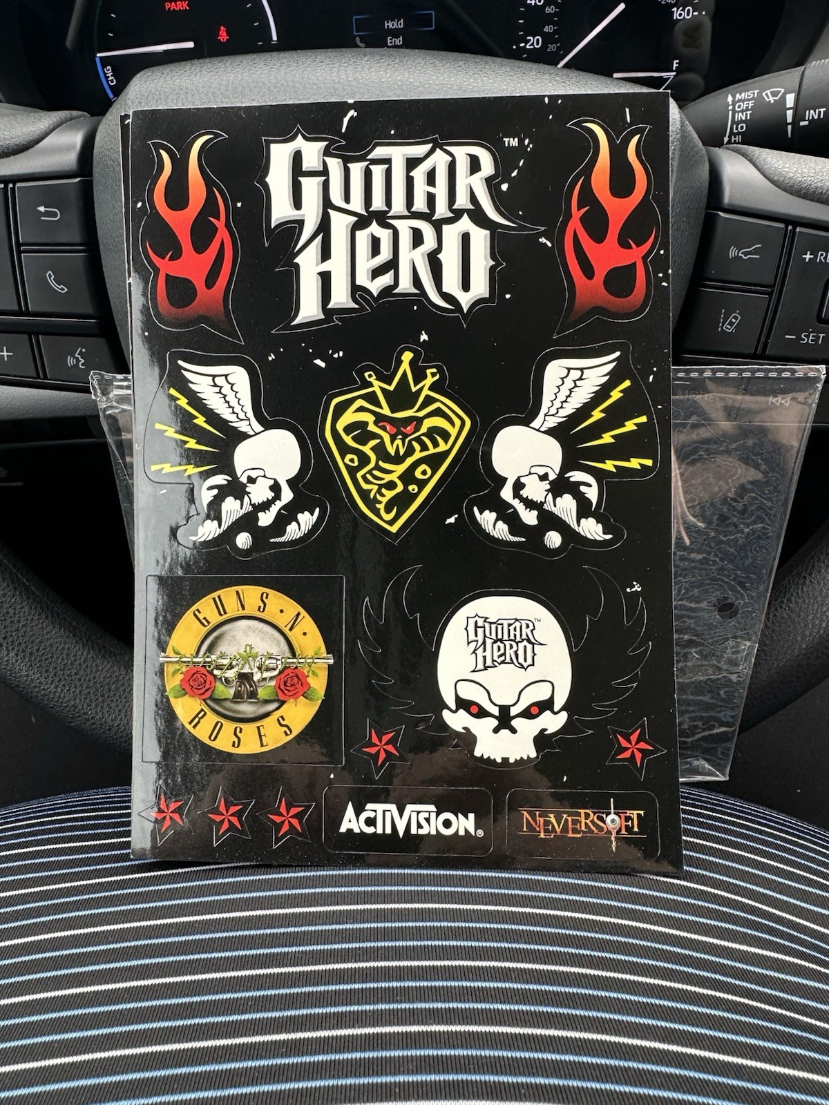 2007 Guitar Hero Stickers- Activision, Neversoft, BudCat, Vicarious Visions