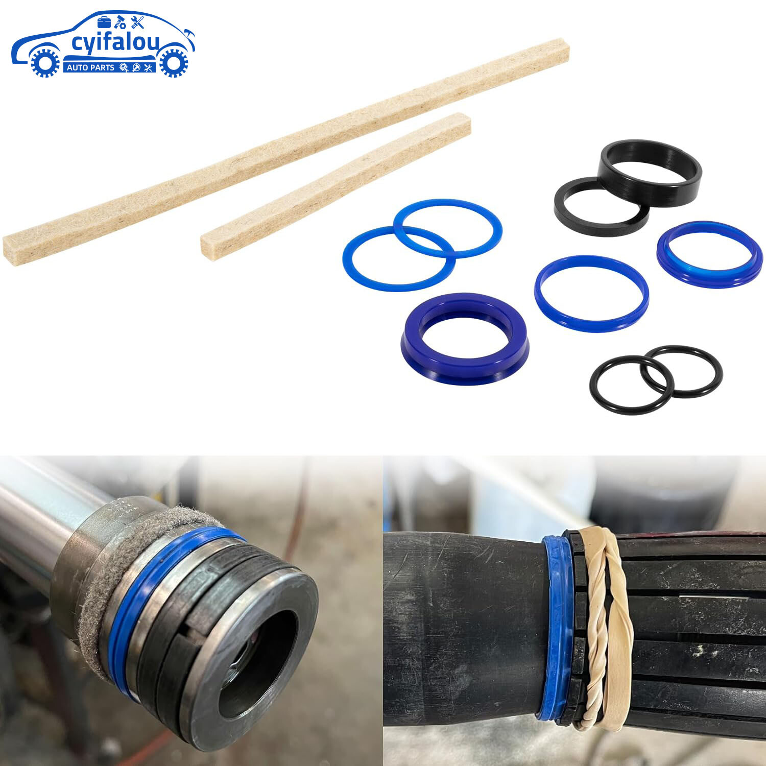 For SPO9 SP0A9 SPO7 SPO88 FJ7664 FJ783 Texas HYD Rotary Lift Cylinder Seal Kit