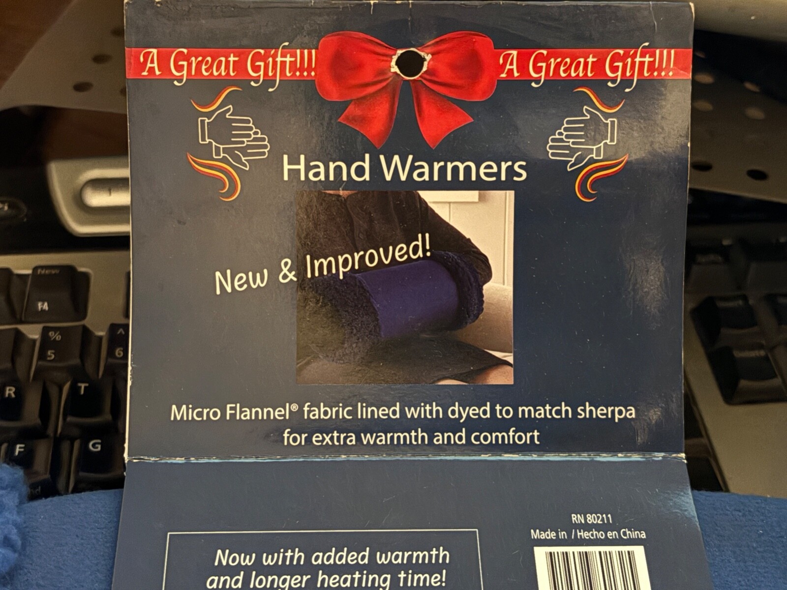 Hand Warmer Battery Operated New Blue