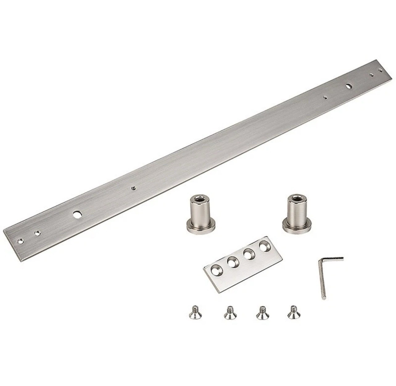 National Hardware N187-062 Track Extension Kit, 24 in L Track, Steel, Satin Nick