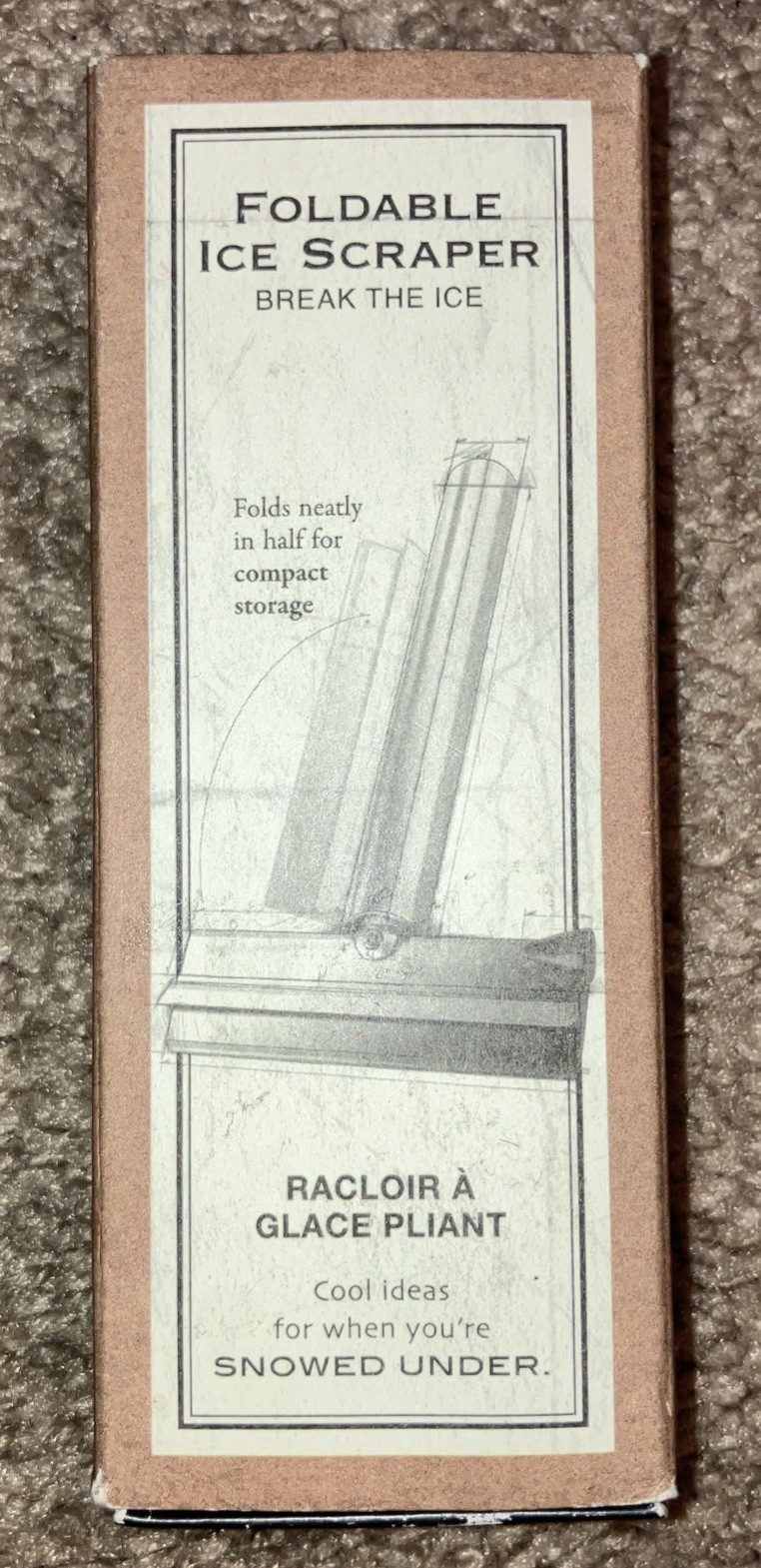 RESTORATION HARDWARE RH Handy Foldable Ice Scraper NIB/NOS Denmark.
