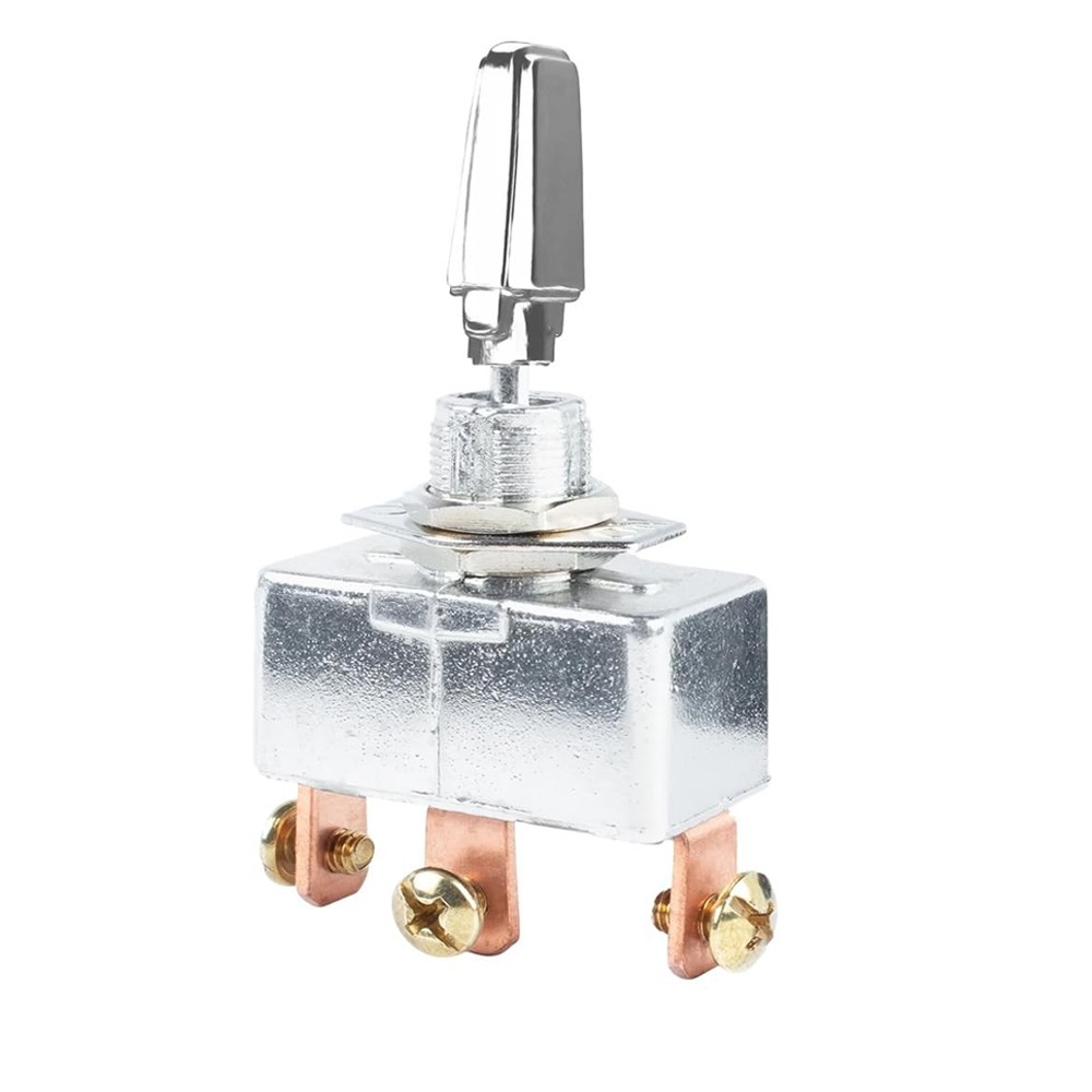 Heavy Duty Toggle Switch, 50A 12V 3 Pin SPST Toggle Switch with Screw Term