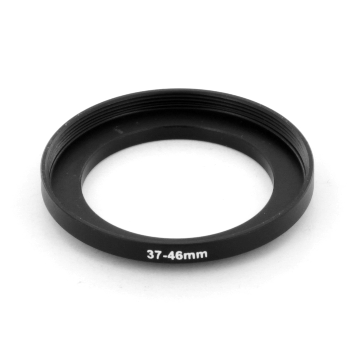 37mm 46mm 37-46 Step Up Filter Ring Stepping Adapter metal anodized Black