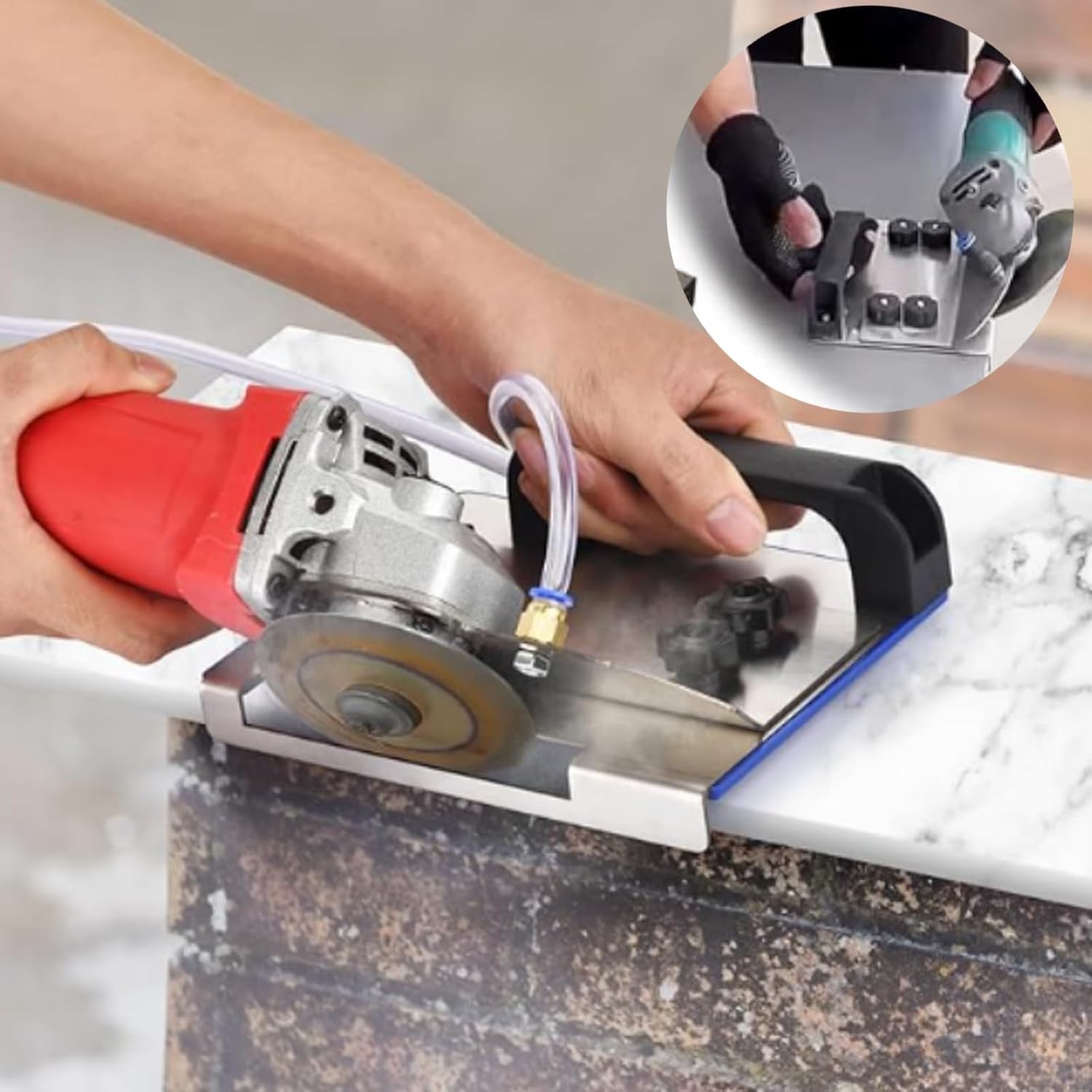 45 Degree Tile Chamfering Tool for 100-Type Angle Grinders, Universal Stand New