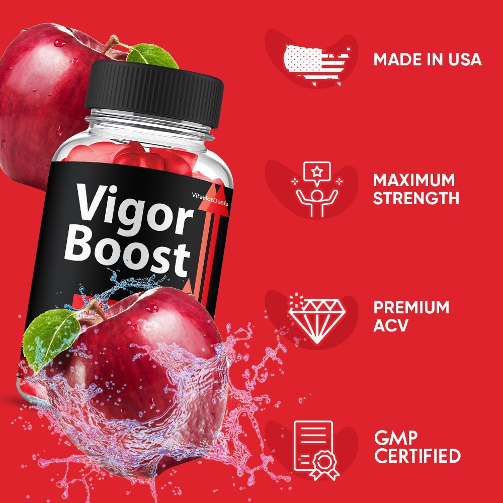 Vigor Boost Gummies, Max Strength Formula, VigorBoost Supplement (3 pack)