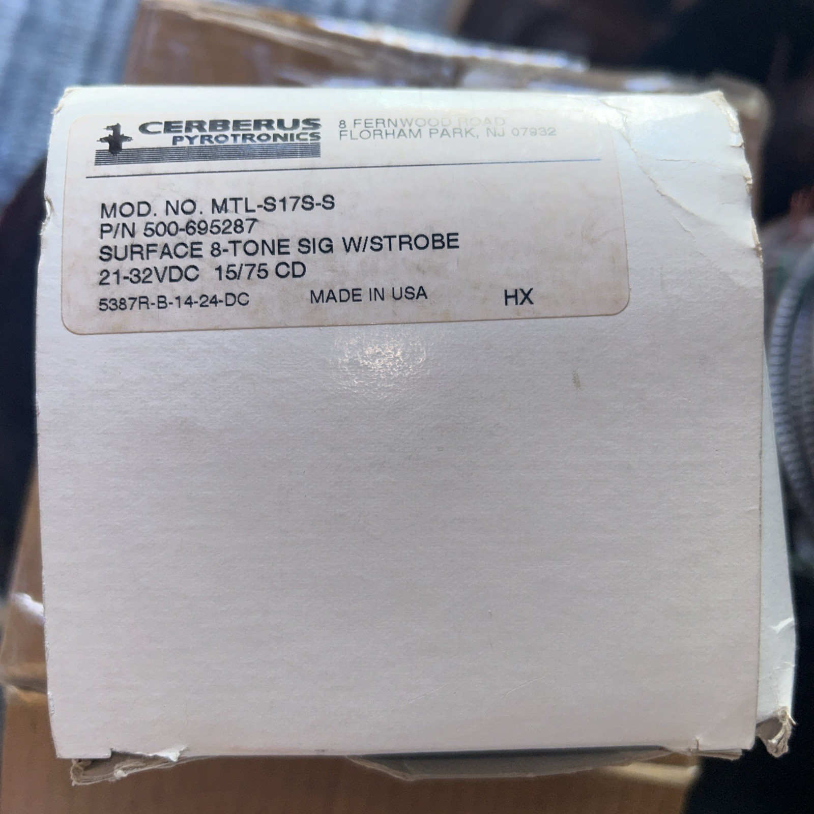Siemens. MTL-S17S-S.  8 tone selectable Signal with strobe