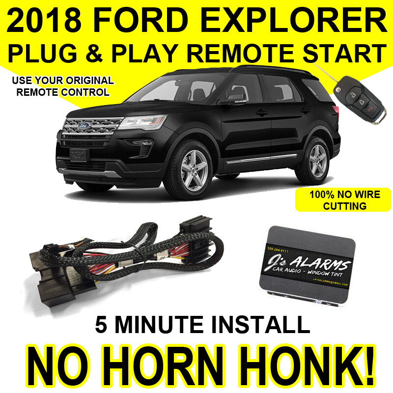 Js Alarms 2018 Ford Explorer Remote Start Plug & Play Self Install 3X Lock FO2N