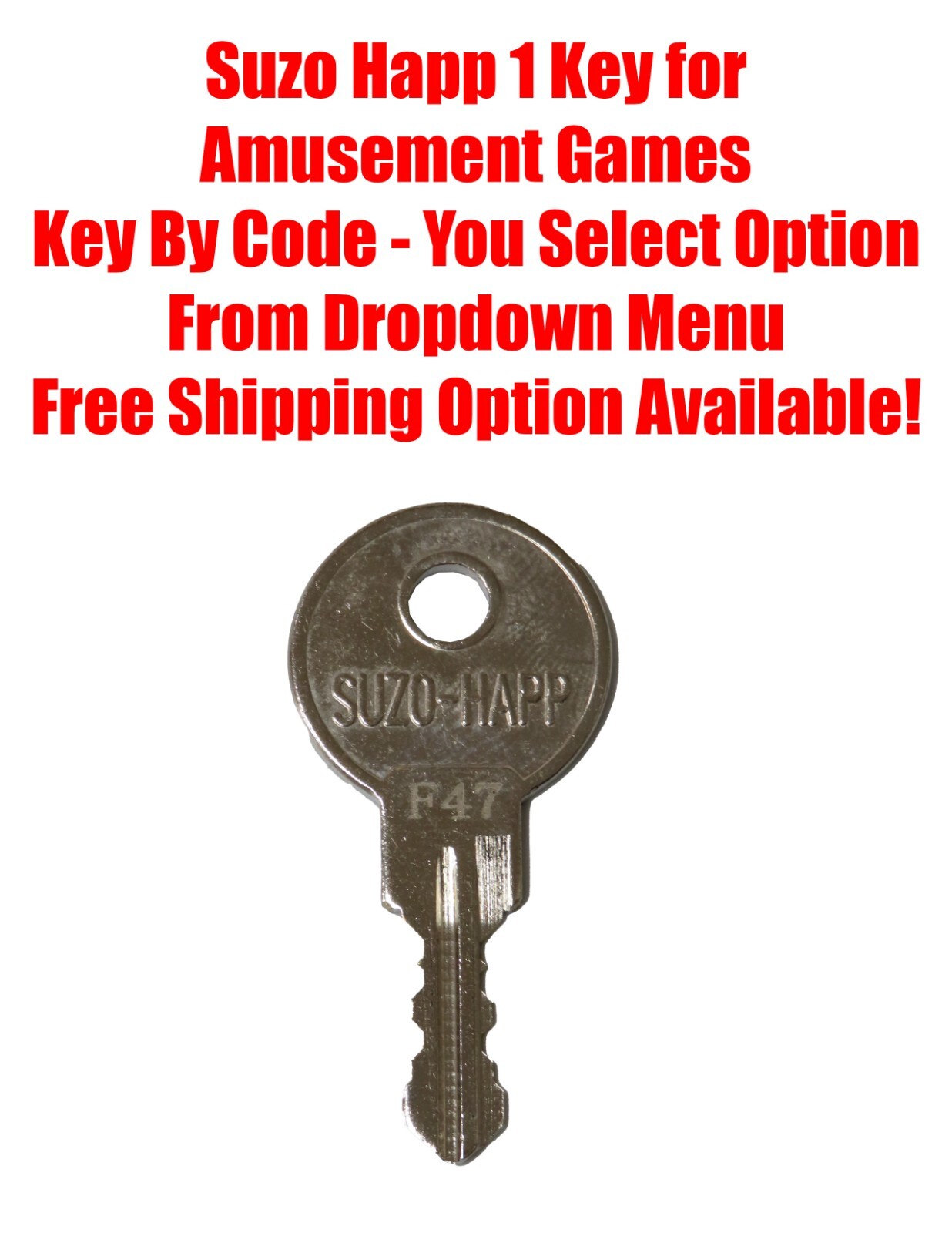 Suzo Happ 1 Key for Amusement Games Key By Code  - You Select Option