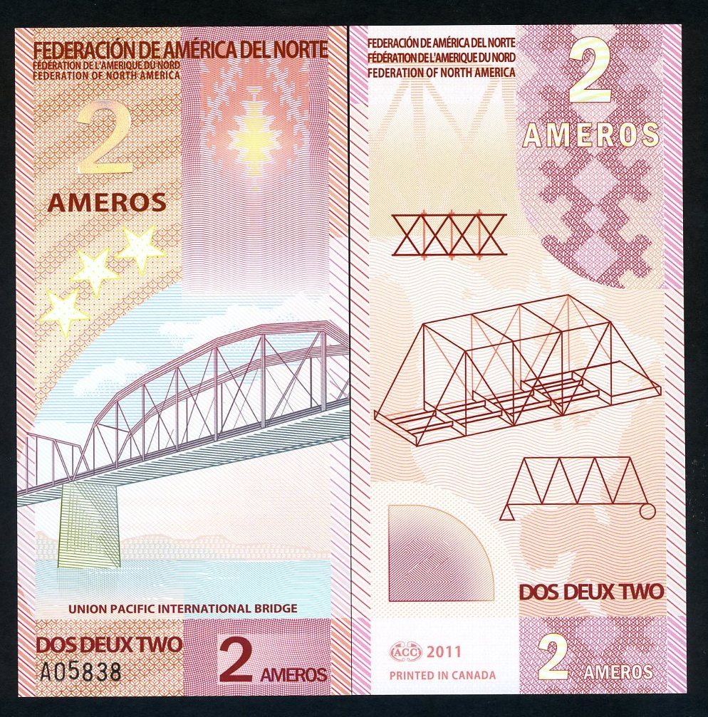 Federation of North America, 2 Ameros, 2011, Polymer, New, F
