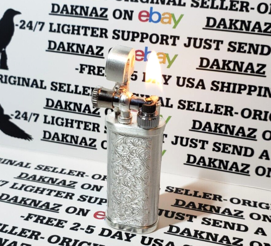 VINTAGE RETRO STYLE ROLLER LIGHTER Trench Retro Fuel Saving Lighter O Ring USA