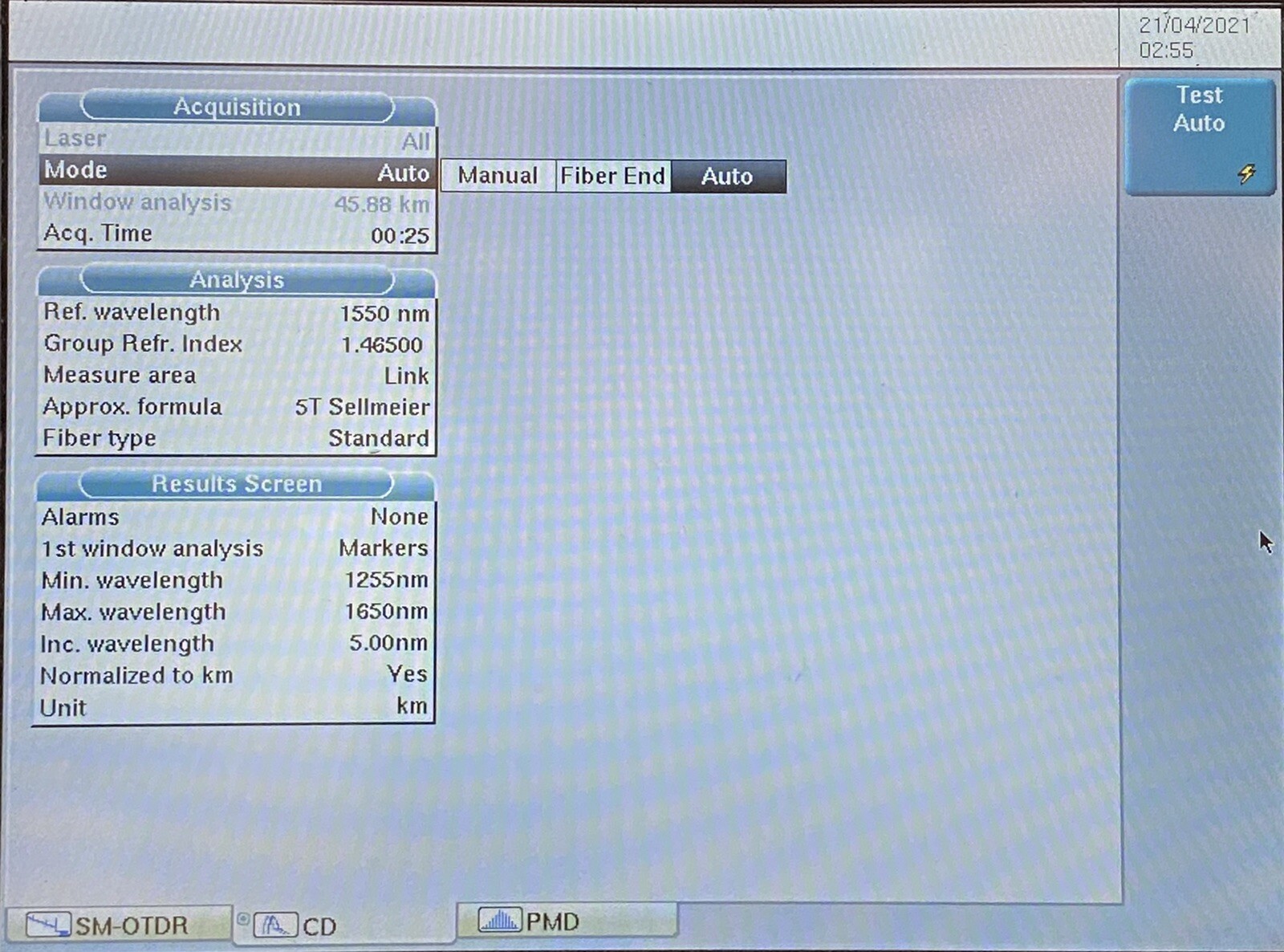 JDSU OTDR/CD/PMD Measurement System