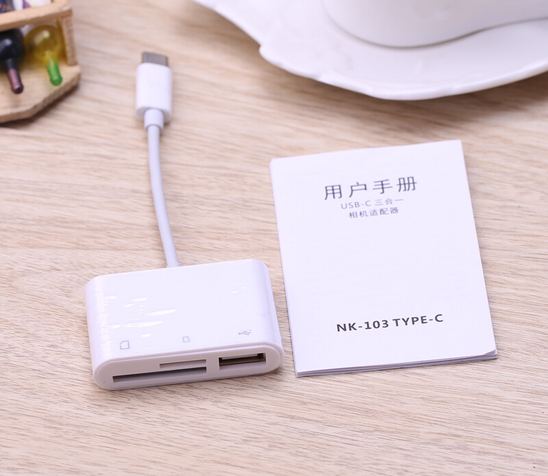 Type C OTG Adapter SD TF Card Reader USB Camera Connection Kit For iPad Pro MAC
