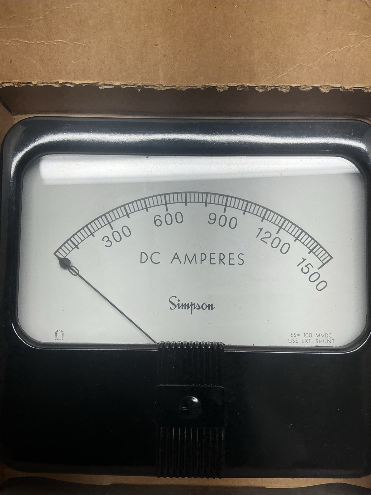 Simpson Q05111 DC Ammeter Panel Meter AB-500