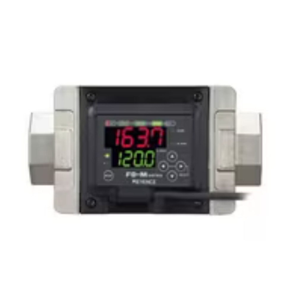 Keyence FD-MZ100AYKP Flow Meter Sensor, Main Unit, Landscape, 100 L/Min, PNP
