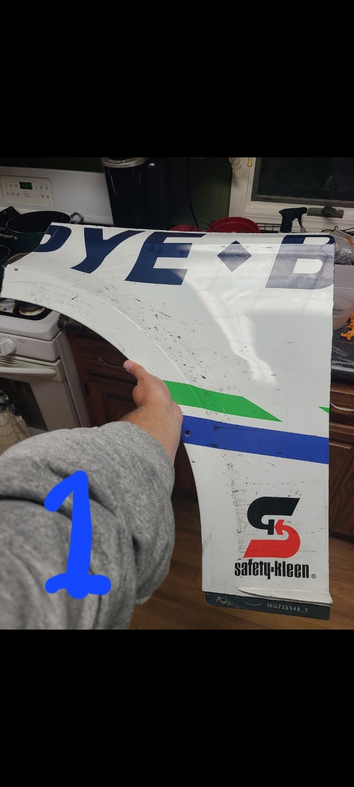 NASCAR RACE USED #42 John Hunter Nemechek 2024 Indianapolis Brickyard 400 Panel