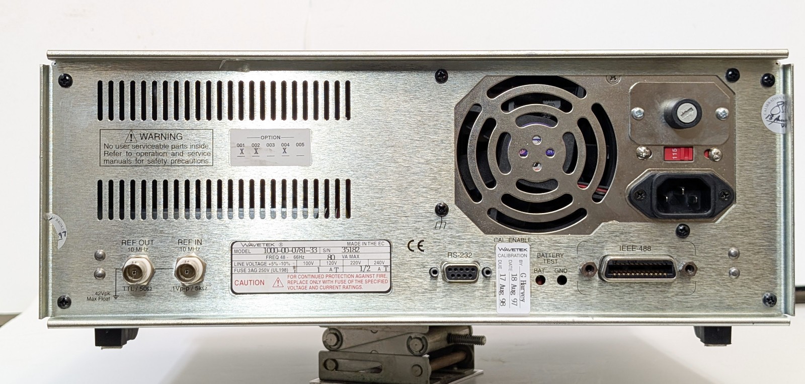 WAVETEK MODEL 395 100 MHz Synthesized Arbitrary Waveform Generator