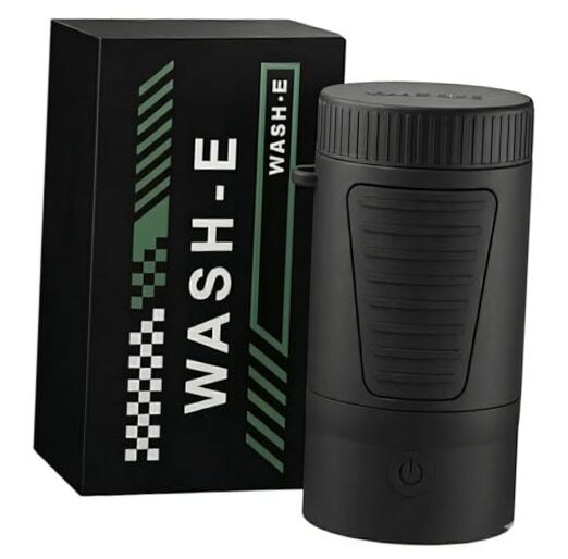 Wash-E Electric Golf Ball Cleaner – Portable Motorized Washer, USB-C