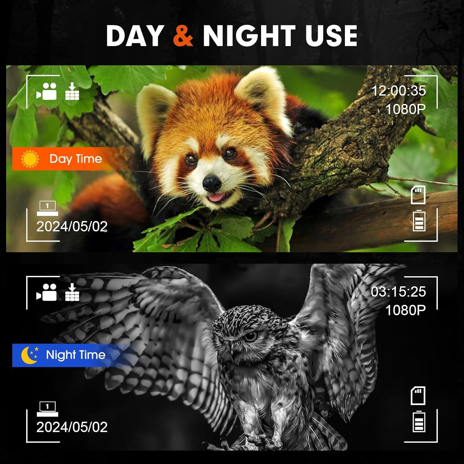 Night Vision Goggle Head Mounted Hands Free Infrared Night Vision Binoculars USB
