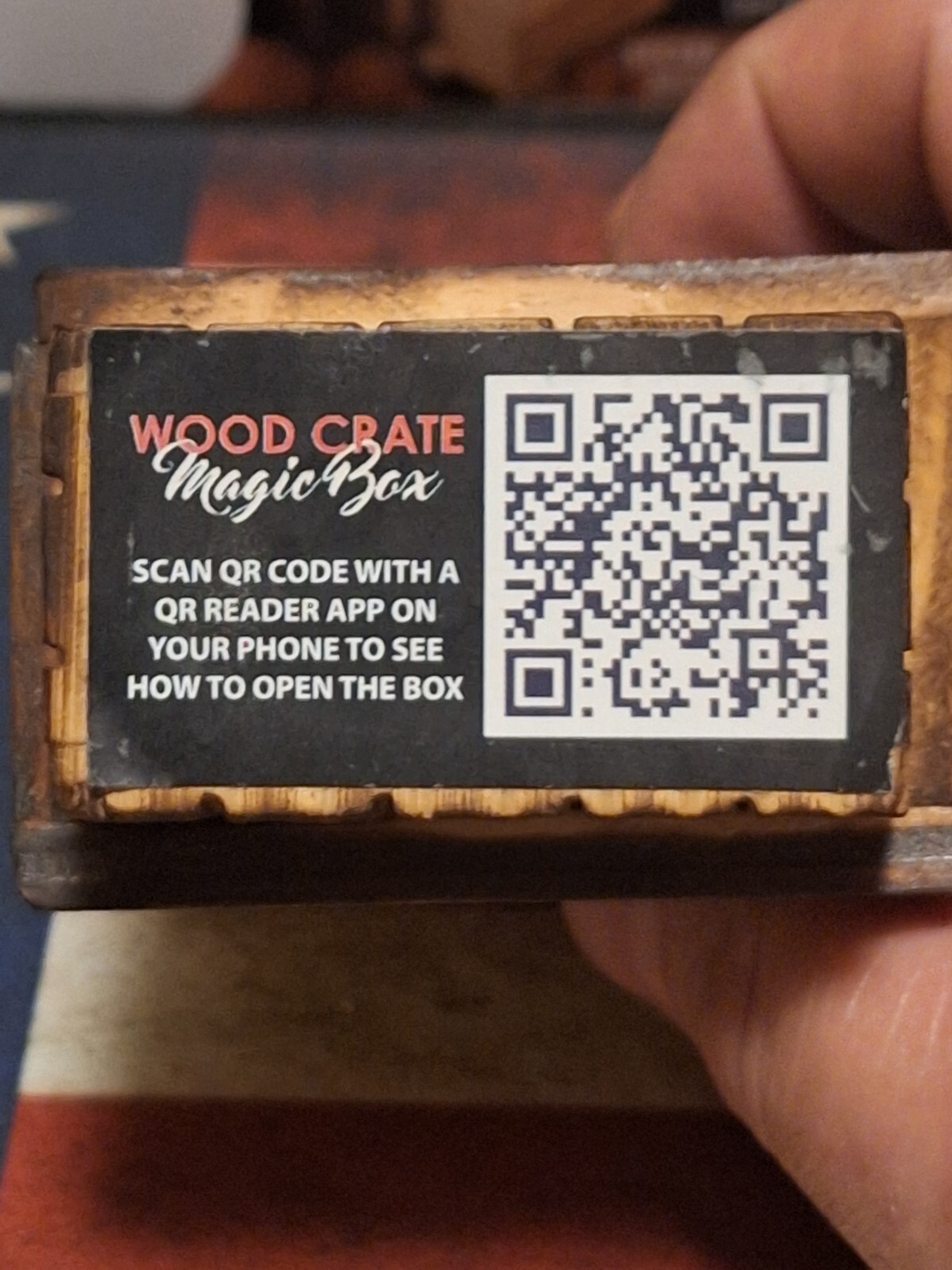 Wood Crate Magic Puzzle Box