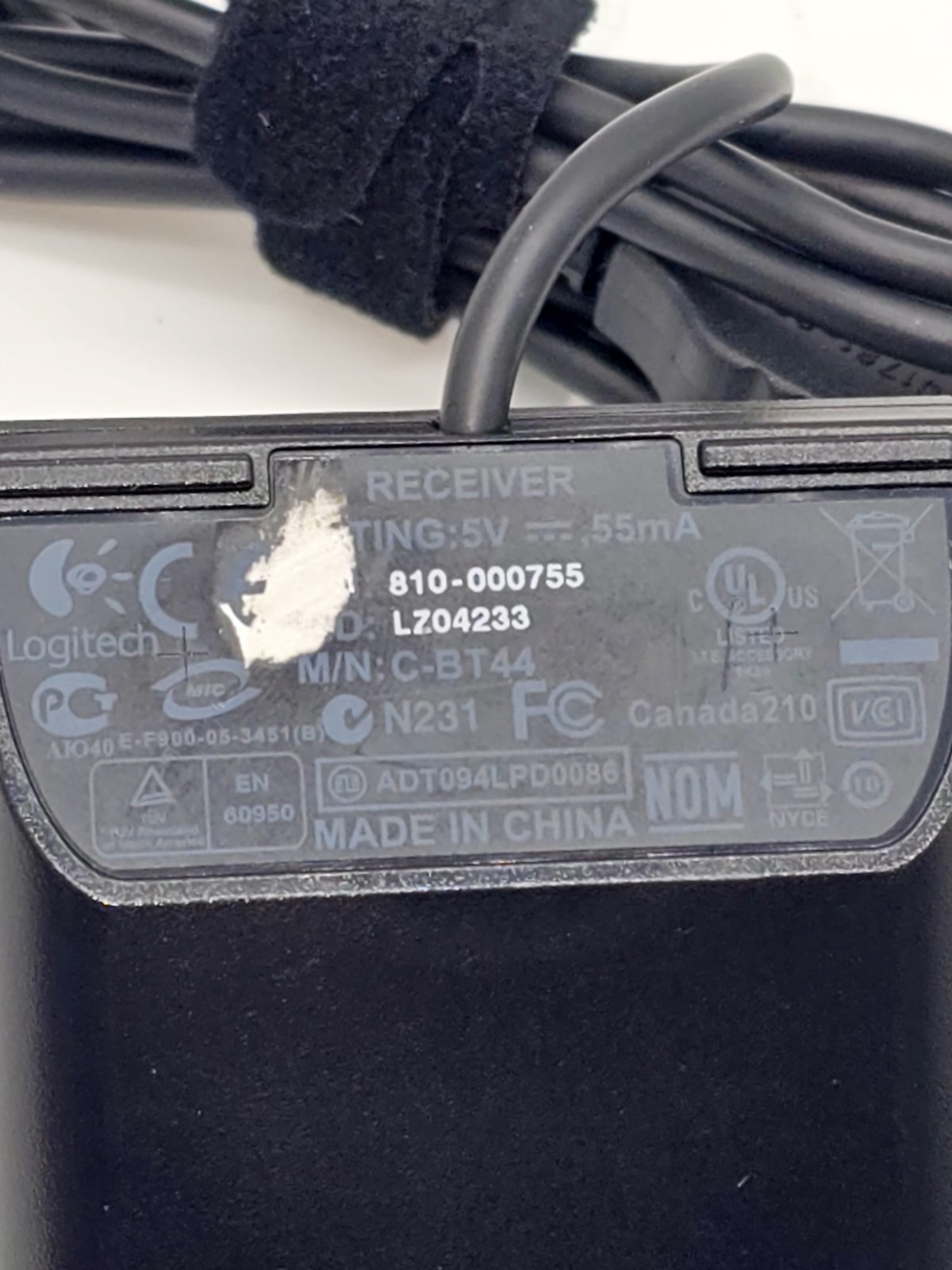 Logitech - C-BT44 - 810-000908 Wireless USB Receiver Only for Mouse & Keyboard