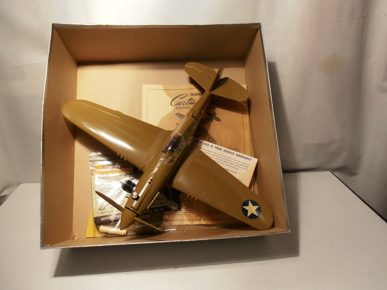 Very Rare Comet Curtiss P-40 Tiger Shark