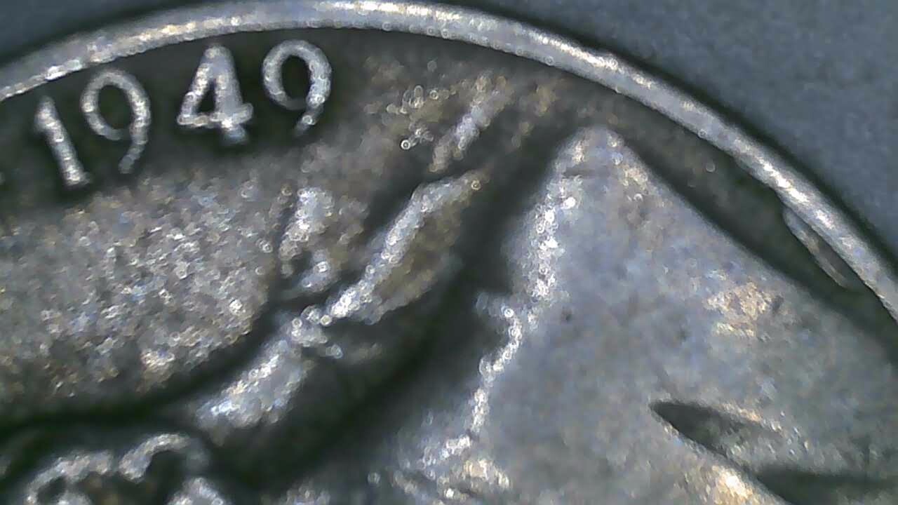 1949 P Nickel with scud error at 6 o clock.