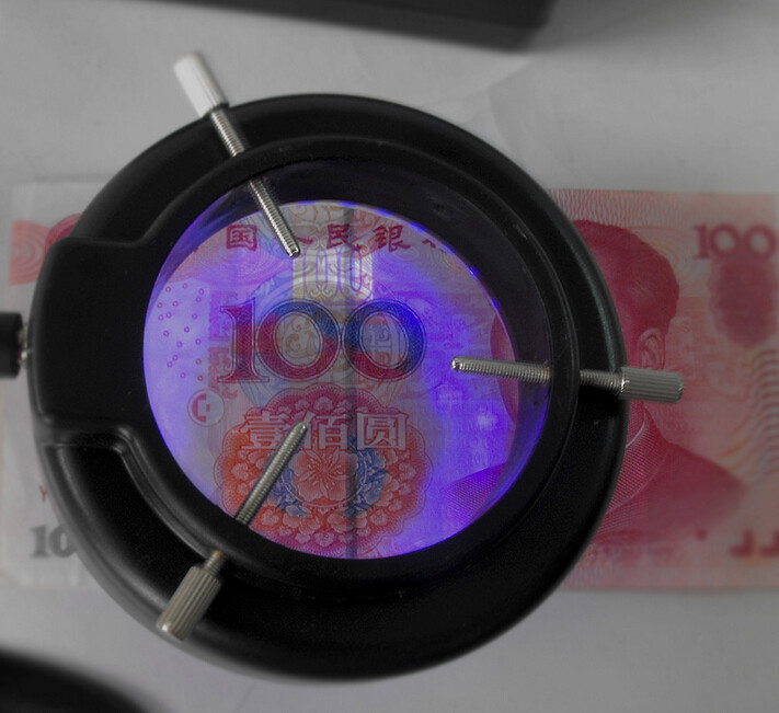 60mm Inner Diameter Microscope LED UV Light Source Ring Lamp w/ Dimmer Adapter