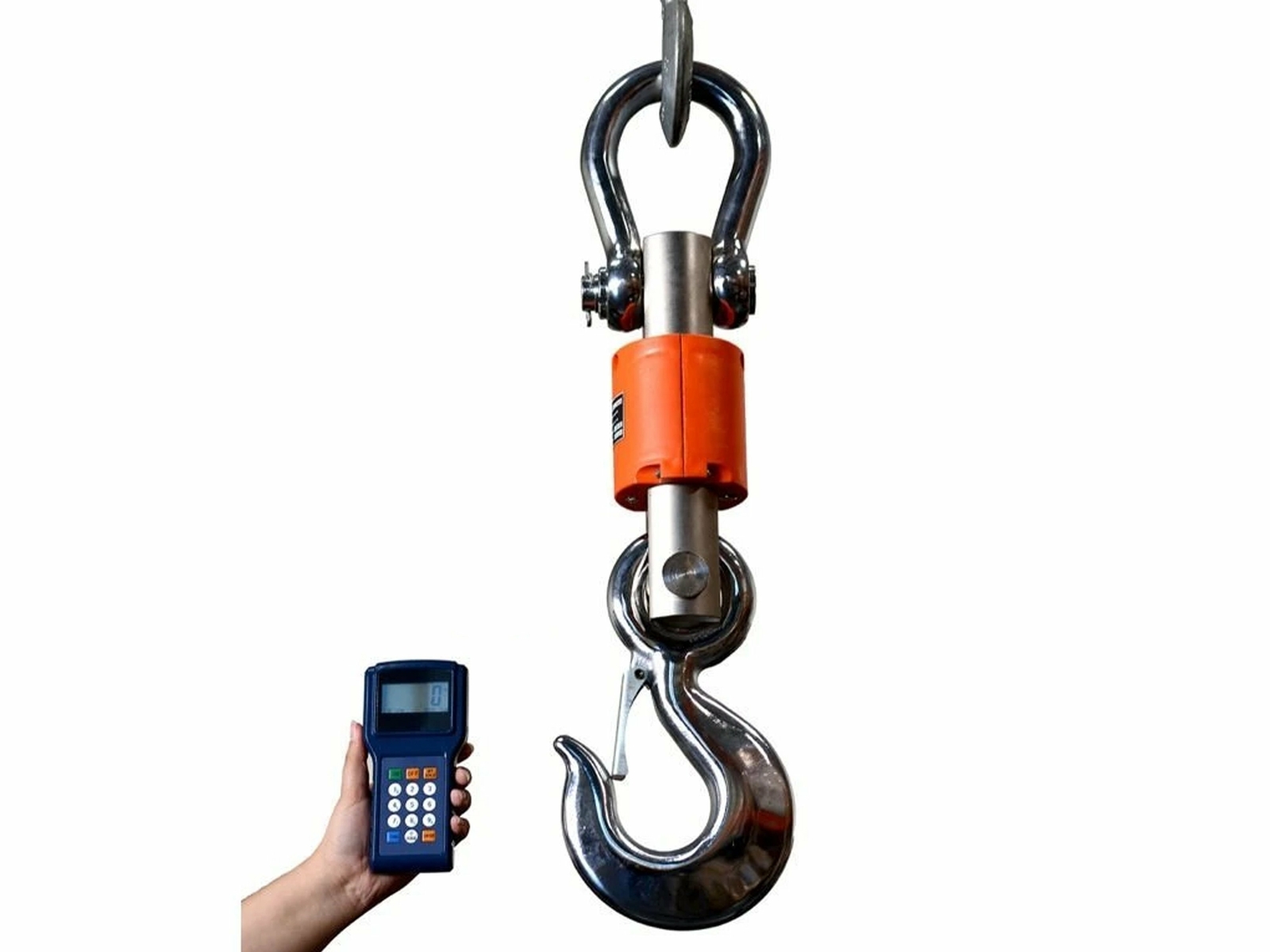 Wireless Crane Scale 300 Ft Heavy Duty Range Hanging Scale, 6000 Lbs X 1 Lb