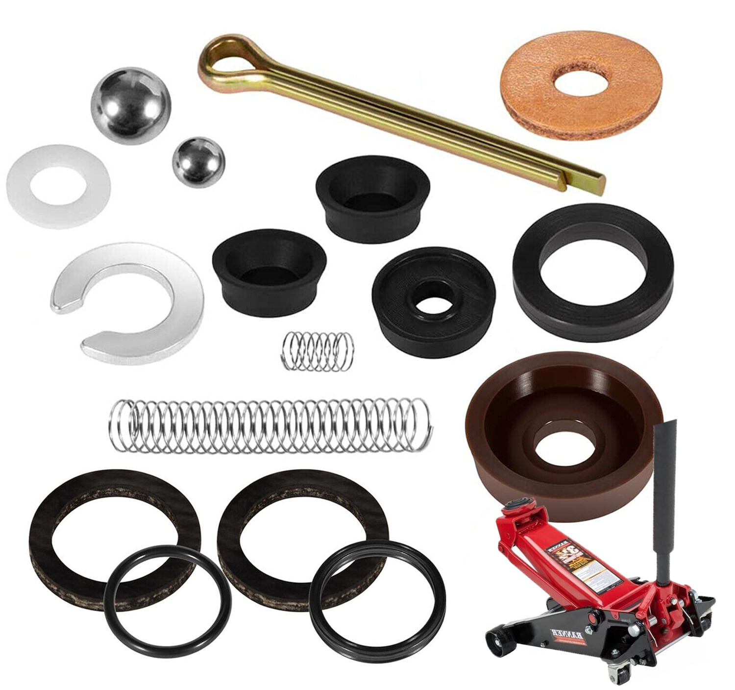 16Pcs Complete Seal Repair Rebuild Kit For Hein Werner 1-1/2 Ton WS Floor Jack