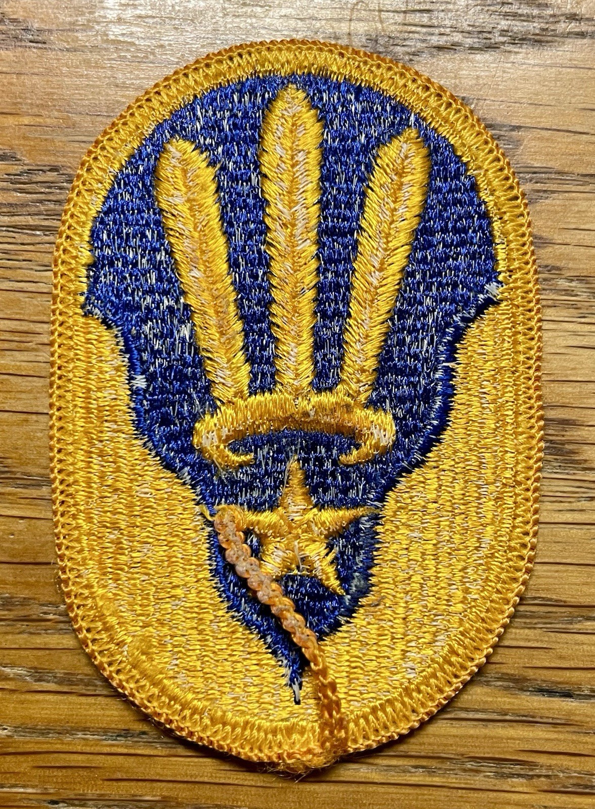 ORIGINAL 1968 to 2000’s US 123rd ARMY RESERVE COMMAND PATCH MERROWED EDGE