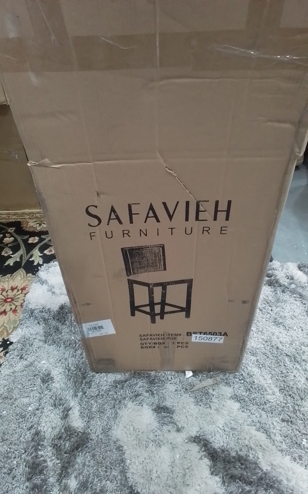 Safavieh TOJO CANE BAR STOOL W/ CUSHION, Reduced Price 2172762813 BST6503A
