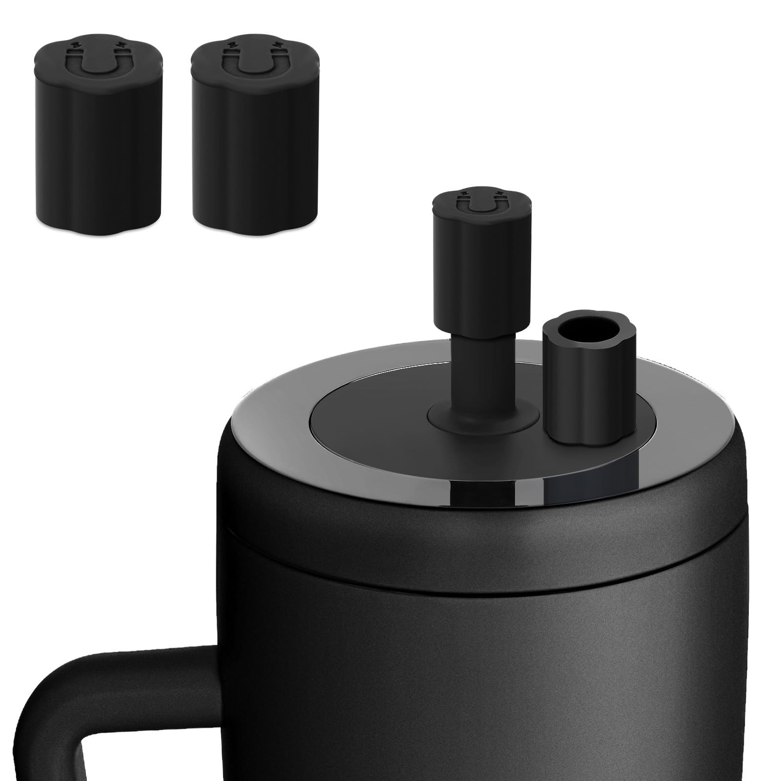 Rolitwils 2 Pack Magnetic Silicone Straw Cover for Era/Resa Tumbler