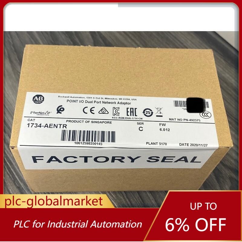 NEW Sealed Allen Bradley 1734-AENTR POINT I/O Dual Port Adaptor -USA US Free Tax