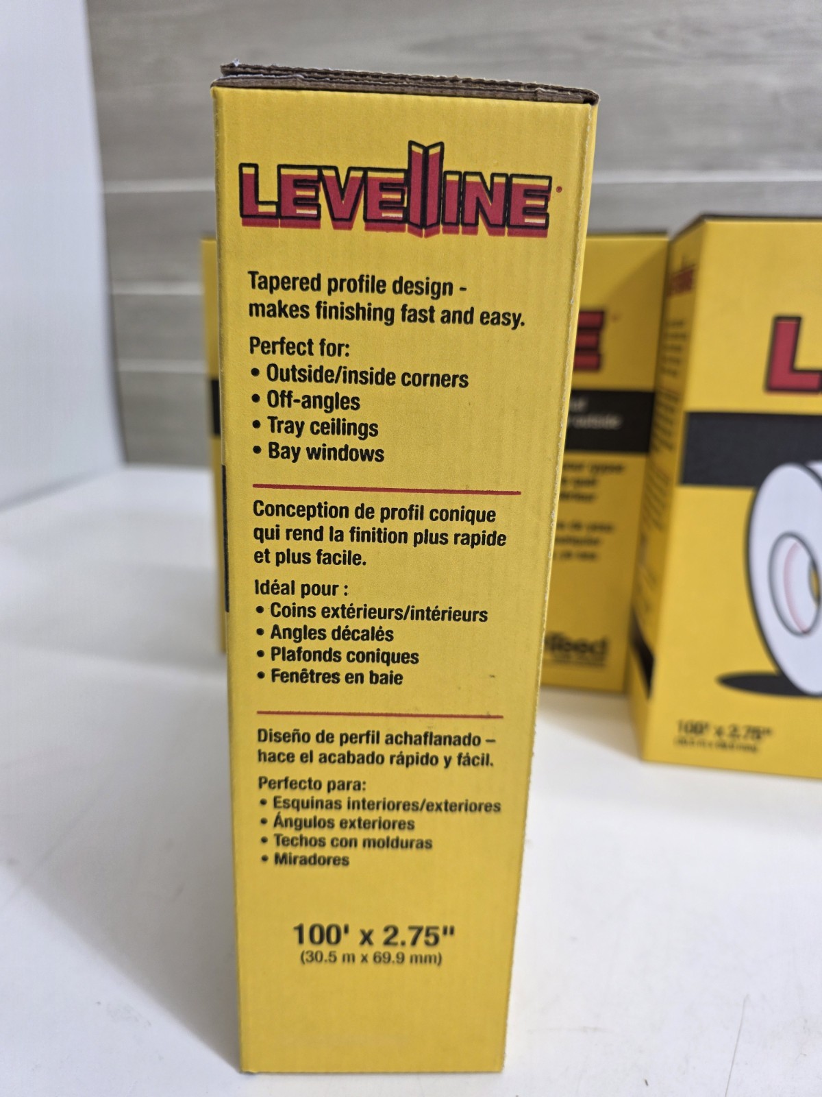 (6) Levelline Drywall Corner Tape - 2.75" x 100' (6 pack)