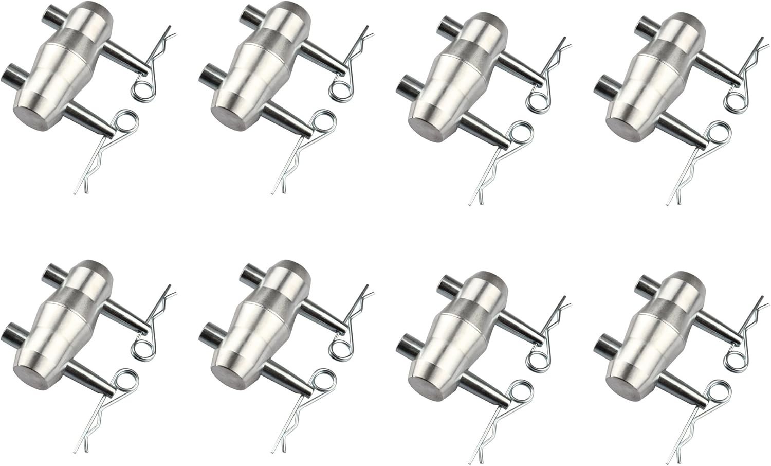 8 Pack Double Ended Conical Truss Coupler with Clips, Stage Lighting Replace ...