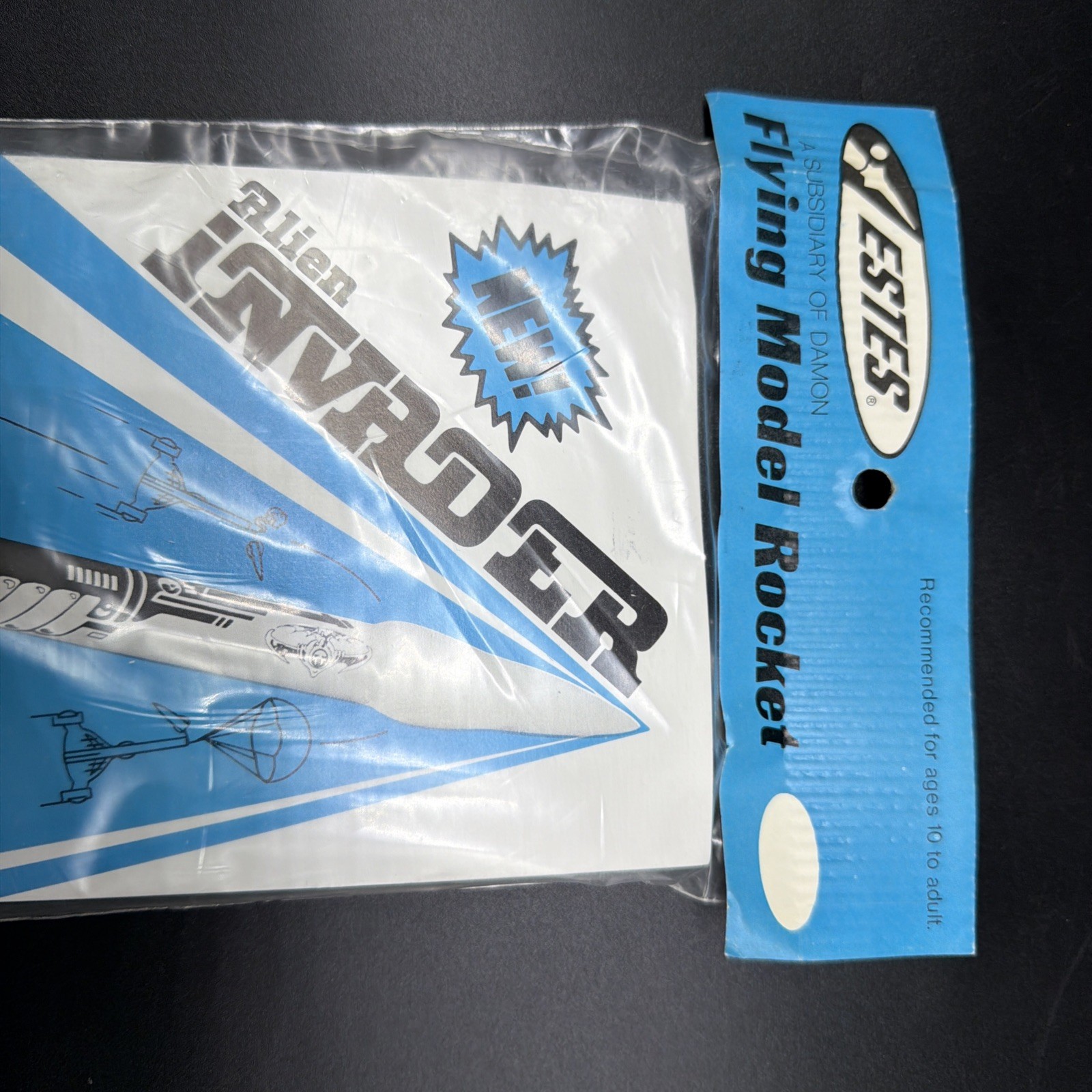Vintage Estes 1978-79 First Generation Alien Invader New In Package #1281