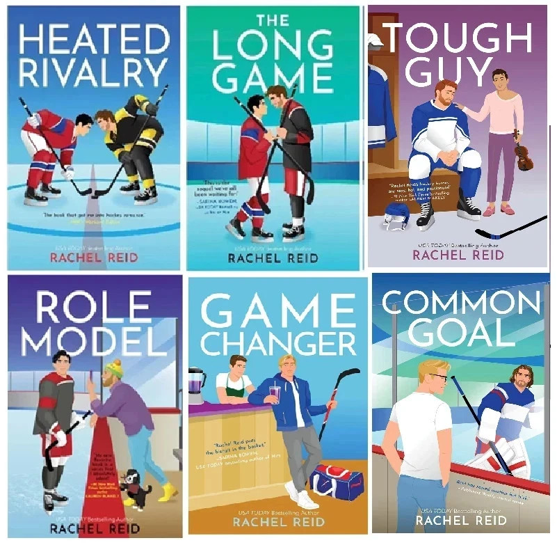 Rachel Reid 6 Book Set Heated Rivaly, Long Game, Role Model, Game Changer Pb